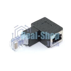 Удлинитель сетевого кабеля мама-папа угловой вниз