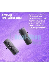 Умная колонка Yandex Стрит Алиса черный 30W 2.0 BT/Wi-Fi 10м 3300mAh (YNDX-00030BLK)