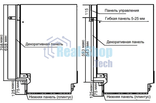 Посудомоечная машина Timberk Set&Dry T-DW45BI103 серебристый (узкая)