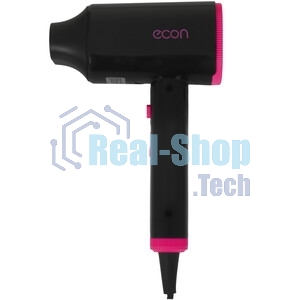 Фен ECON ECO-BH204D черный/розовый, 2000 Вт