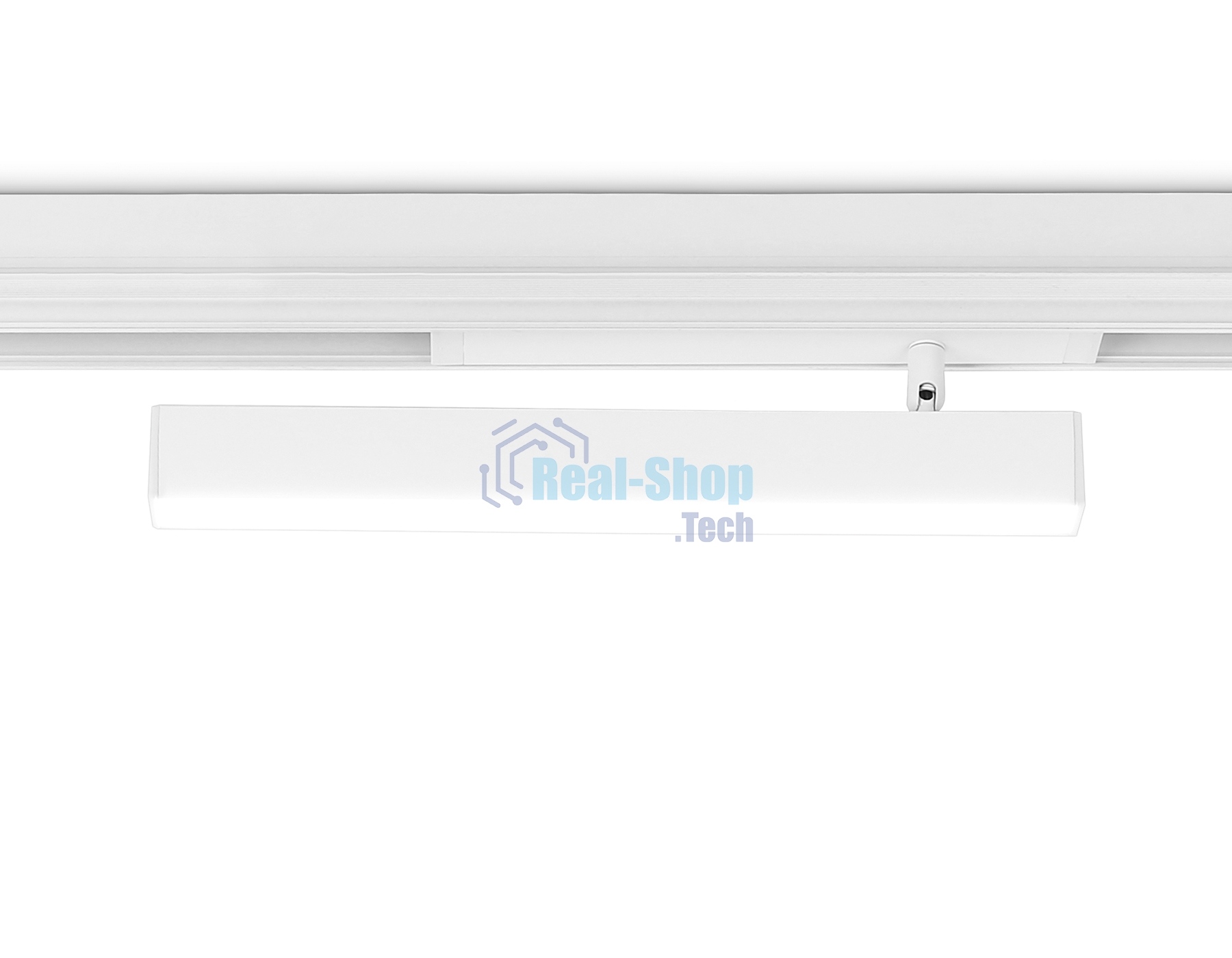 Управляемый светодиодный светильник для шинопровода Magnetic Ambrella light GL1331 WH белый IP20 18W 3000K-6400K 220V 120° 342*25*112 (Без ПДУ)