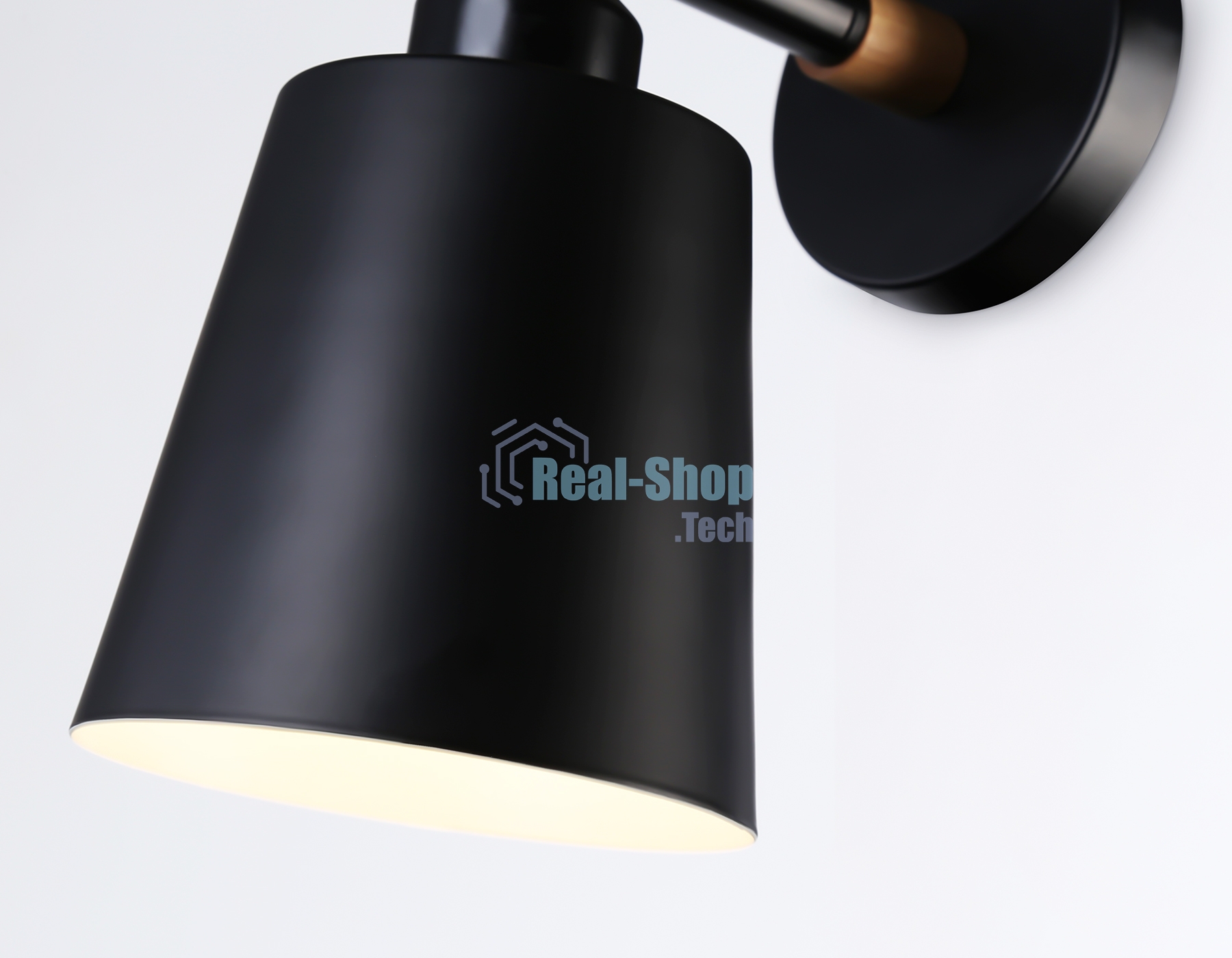 Светильник Ambrella light TR82213 BK/LW черный/светлое дерево E27 max 40W 230*130*190