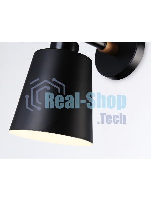 Светильник Ambrella light TR82213 BK/LW черный/светлое дерево E27 max 40W 230*130*190