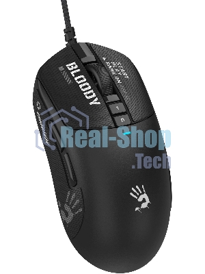 Мышь проводная A4Tech Bloody W72 Ultra черный, 20000 dpi, USB, кнопки - 7