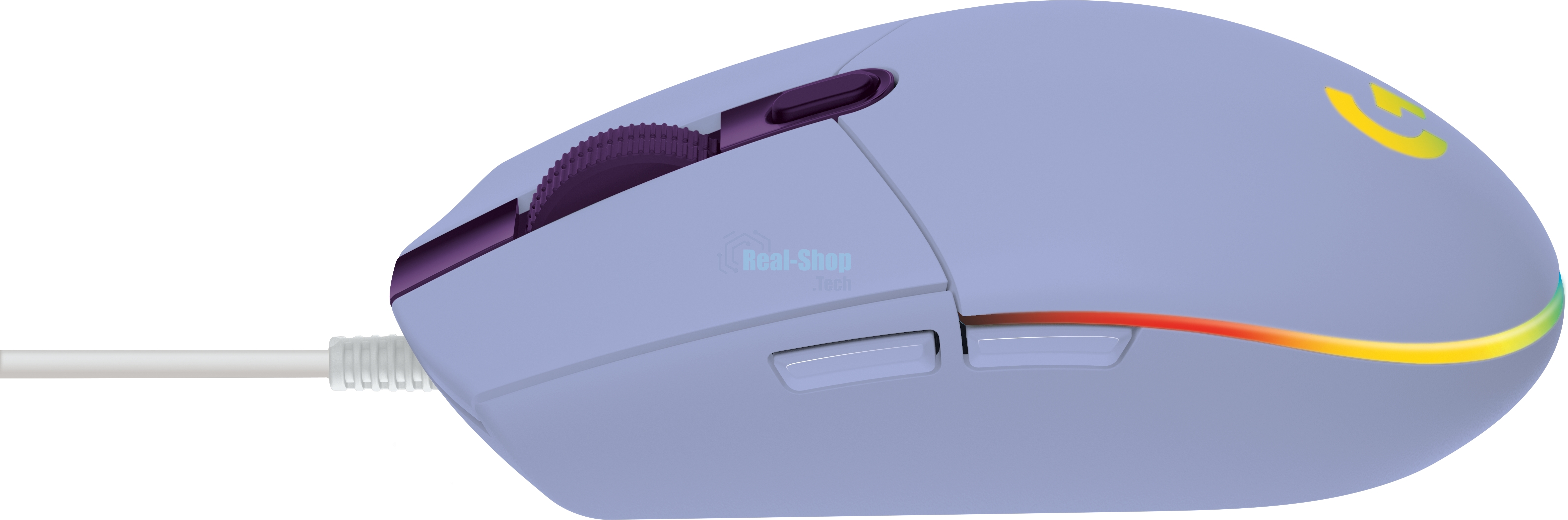 Мышь проводная Logitech G102 LIGHTSYNC фиолетовый, 8000 dpi, USB, кнопки - 6