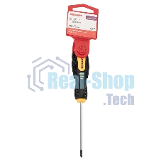 Отвертка крестовая Rexant PH 0х75 мм, двухкомпонентная рукоятка