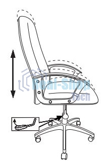 Кресло руководителя Бюрократ CH-808LT/#B черный 3C11 НА ПИАСТРЕ