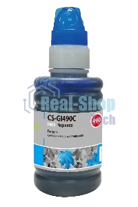 Чернила Cactus CS-GI490C голубой 100мл для Canon PIXMA G1400, G2400, G3400