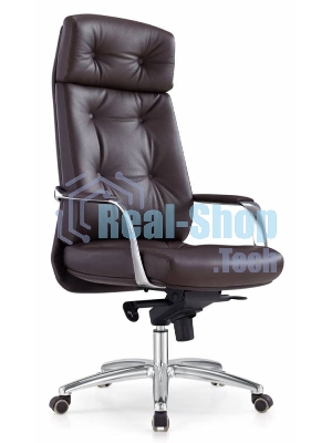 Кресло Бюрократ DAO/BROWN коричневый, кожа