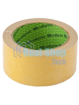 Лента клейкая двусторонняя Сибртех, 50 мм х 5 м, на полипропиленовой основе