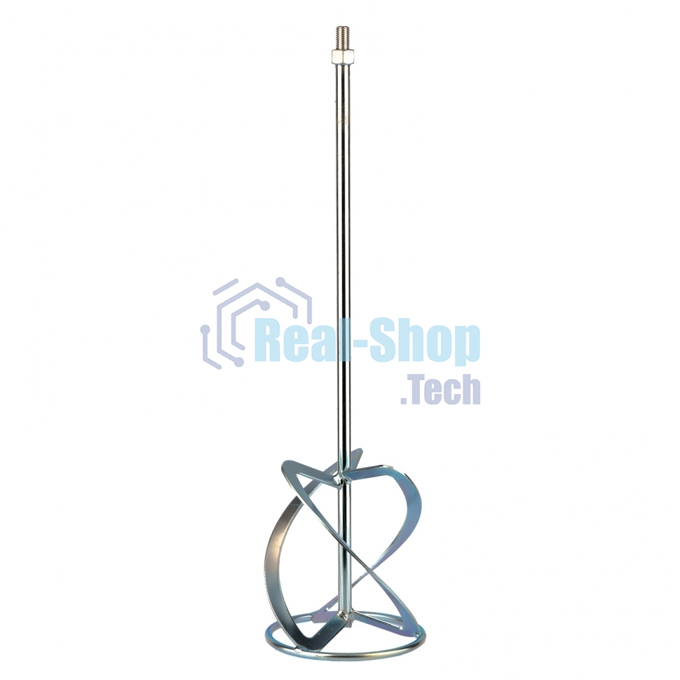 Насадка для миксера Сибртех, для легких растворов,160 х 590 мм, оцинкованная,хвостовик резьба М14