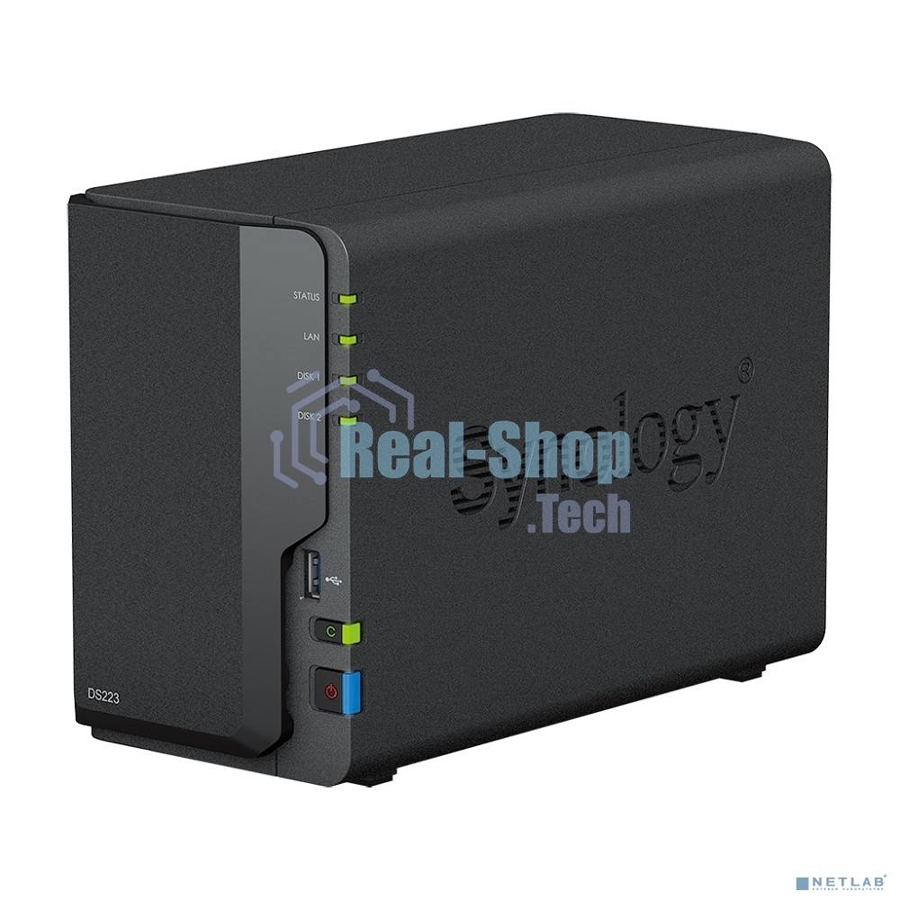 СХД настольное исполнение SYNOLOGY 2BAY NO HDD DS223