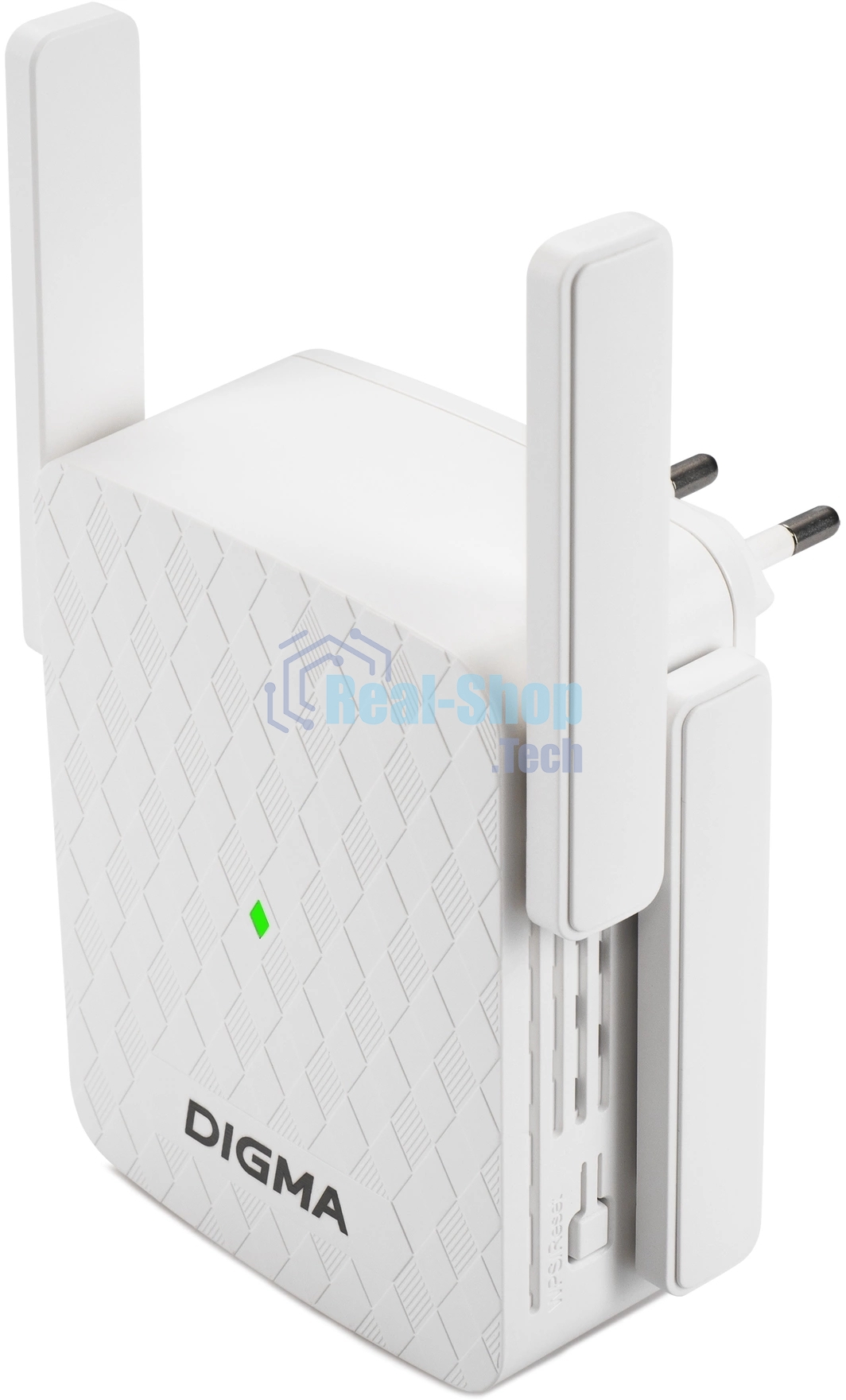 Повторитель беспроводного сигнала Digma D-WR310 (D-WR310V2) N300 Wi-Fi белый