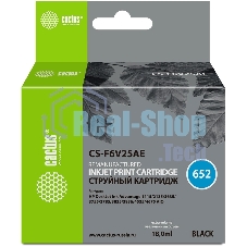 Картридж струйный Cactus CS-F6V25AE 652 черный (480 стр.) (18мл) для HP DeskJet Ink Advantage 1115/2135/3635