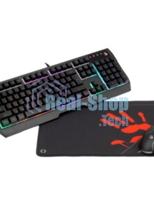 Комплект клавиатура+мышь A4Tech Bloody B1700 проводной, USB, 6000 DPI, чёрный