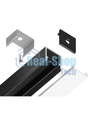 Алюминиевый профиль Ambrella light GP1650BK черный 2000*10*10