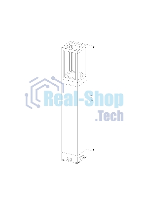 1529 TECHNO LED / Светильник садово-парковый 3000K чёрный