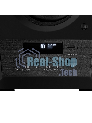 Акустическая система 2.0 SVEN MC-20, черный, мощность 2x45Вт (RMS), FM-тюнер, USB/microSD, дисплей, пульт ДУ, Bluetooth, Optical SVEN MC-20, черный, акустическая система 2.0, мощность 2x45Вт (RMS), FM-тюнер, USB/microSD, дисплей, пульт ДУ, Bluetooth, Opti