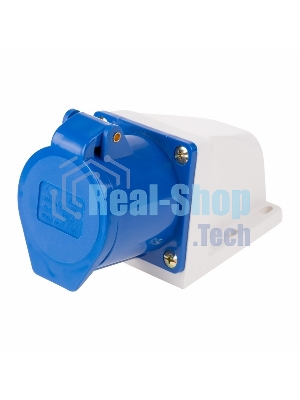 Розетка Rexant 123 стационарная 2Р+РЕ 32А 220В IP44