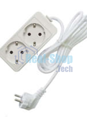 Удлинитель 2х1.5 м с заземл. 10А IP20 2.2 кВт Союз 481S-9201