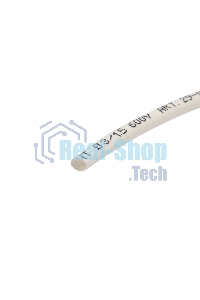 Трубка термоусаживаемая Rexant 3.0/1.5мм белый ролик 2.44м