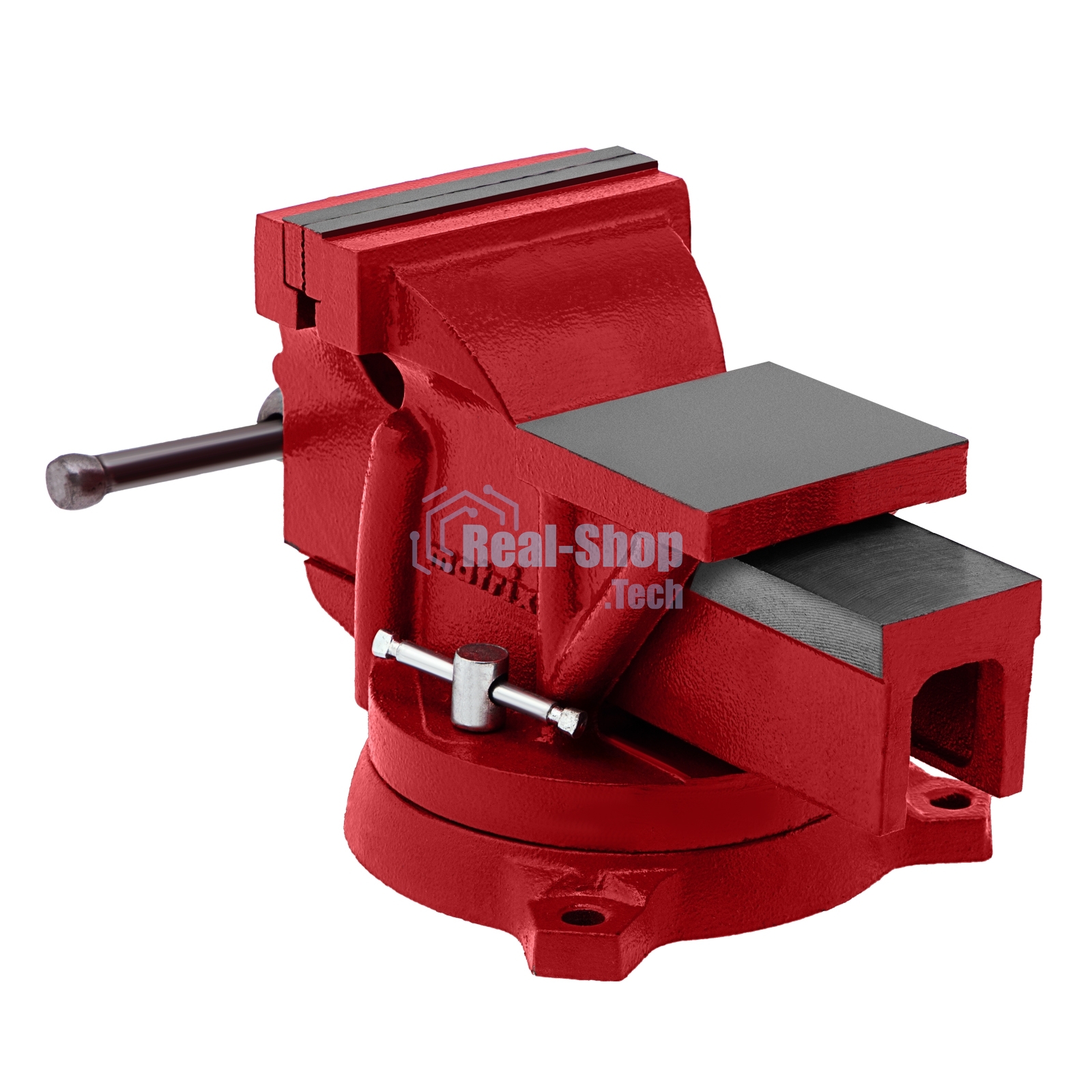 Тиски слесарные Matrix, 100 мм, поворотные, с наковальней