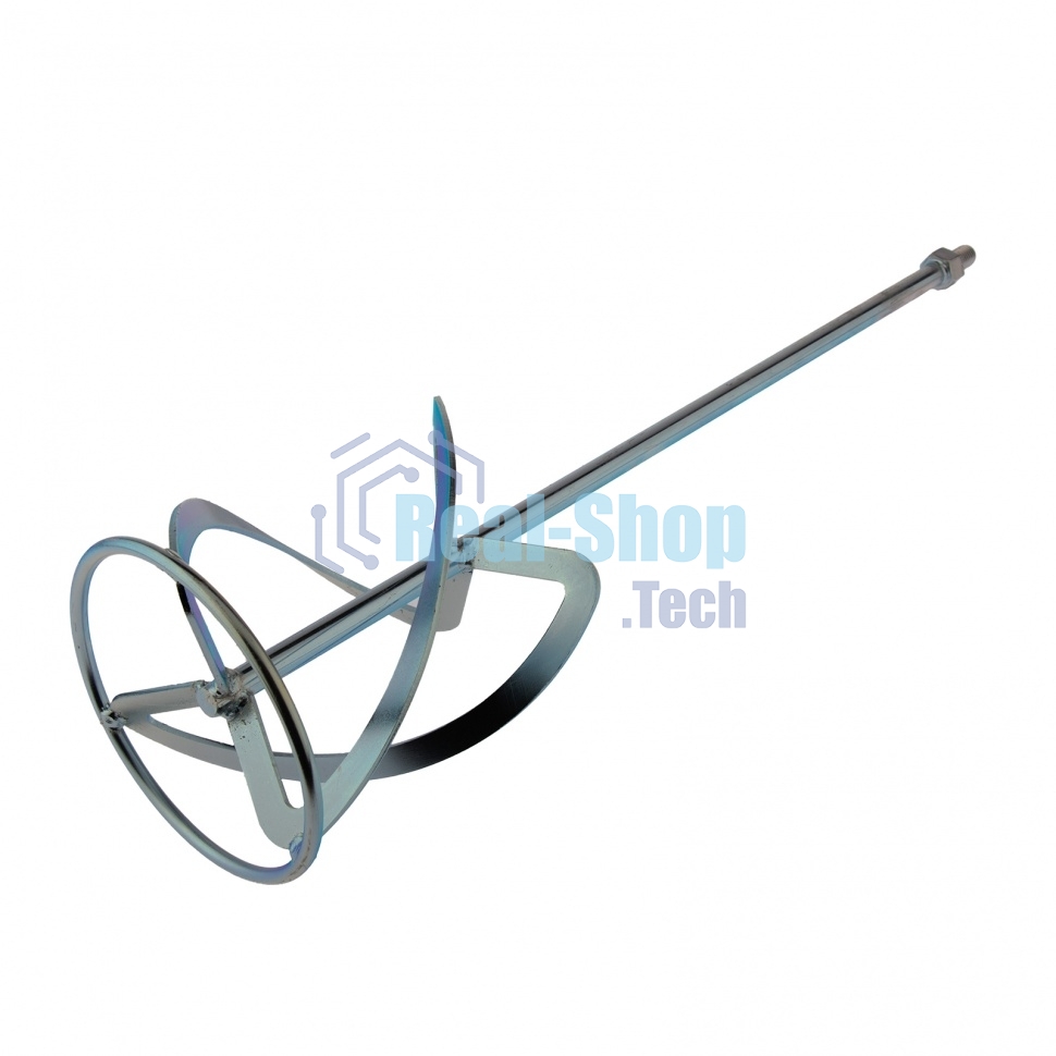 Насадка для миксера Сибртех, для легких растворов,160 х 590 мм, оцинкованная,хвостовик резьба М14