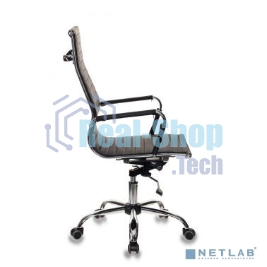 Кресло руководителя Бюрократ CH-883/BLACK черный, искусственная кожа, крестовина хром