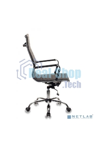 Кресло руководителя Бюрократ CH-883/BLACK черный, искусственная кожа, крестовина хром