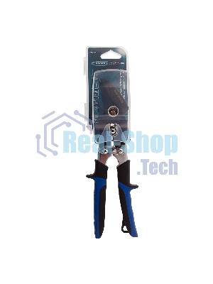 Ножницы по металлу GROSS 78351 усиленные 255мм прямой и правый резсталь-СrMo двухкомп.рукоятки