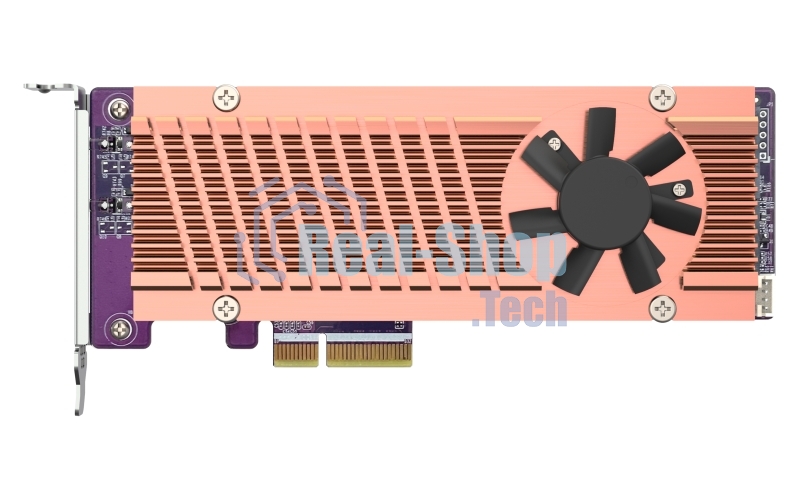 Плата расширения QNAP QM2-2P-344A 2 x M.2 22110 or 2280 PCIe (Gen3 x4) NVMe SSD slots, Low-profile flat and Full-height brackets included.