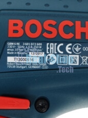 Дрель Bosch GBM 6 RE 0601472600, 350 Вт, сетевая, безударная