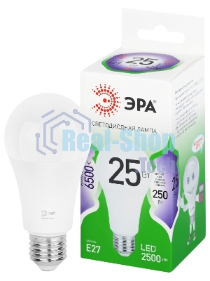 Лампа светодиодная ЭРА GREEN LINE LED A60-25W-865-E27 GL 25Вт груша холодный свет E27