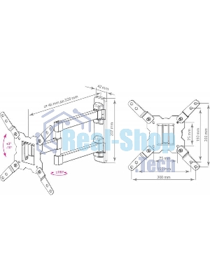 Кронштейн для телевизора Kromax GALACTIC-12 черный 15