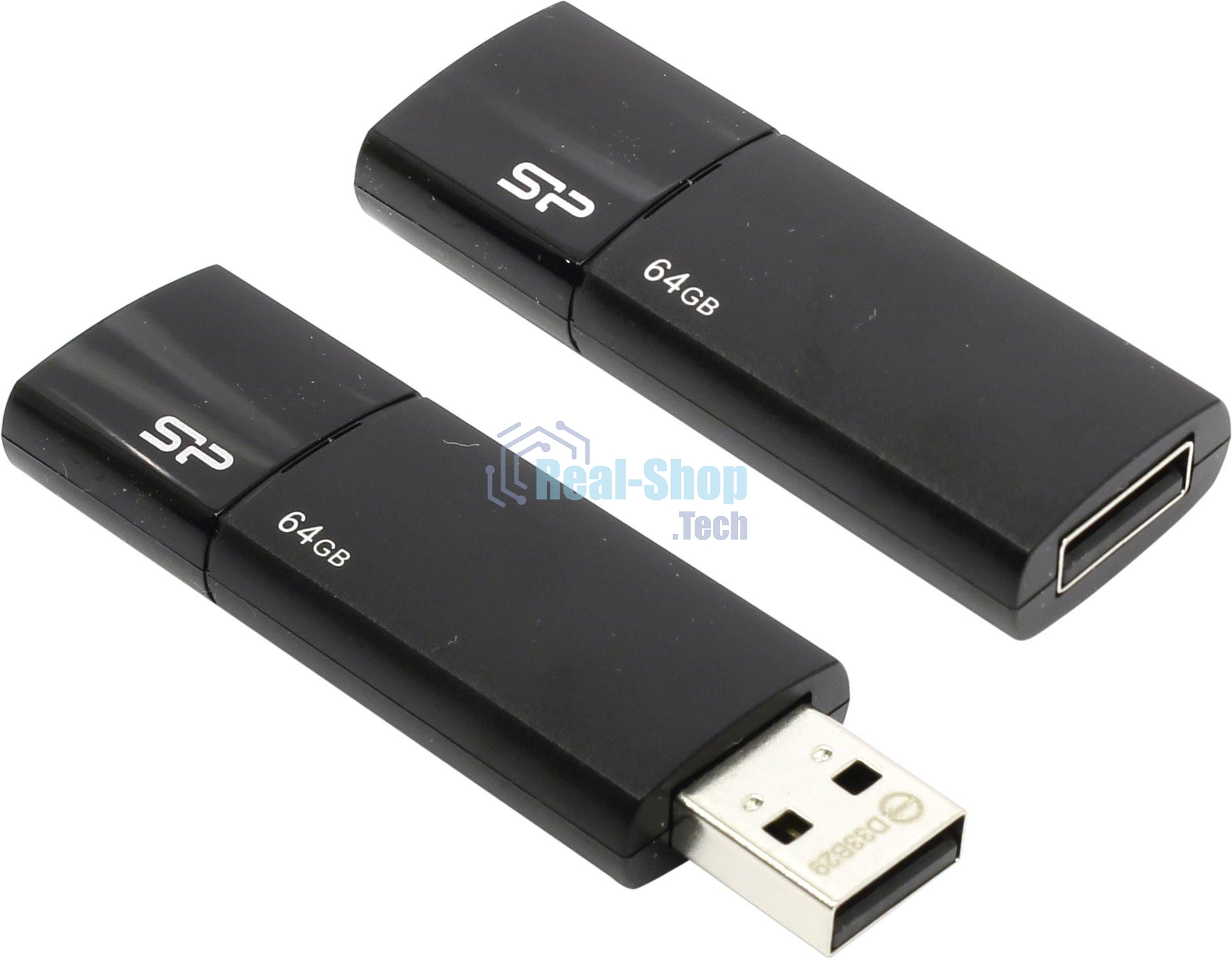 Флешка USB 64Gb, Silicon Power Ultima U05, USB 2.0, черный