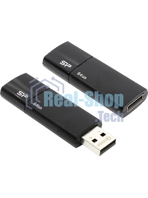Флешка USB 64Gb, Silicon Power Ultima U05, USB 2.0, черный