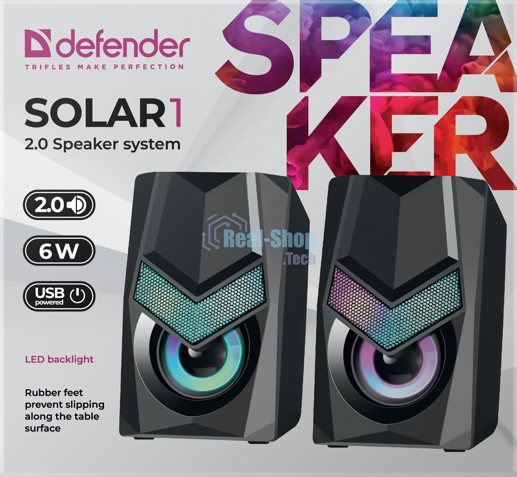 Акустическая система 2.0 Defender SOLAR 1 65401