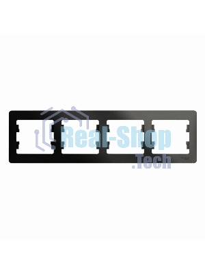 Рамка 4-м Glossa горизонт. антрацит SchE GSL000704