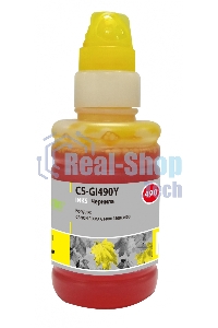 Чернила Cactus CS-GI490Y желтый 100мл для Canon PIXMA G1400, G2400, G3400