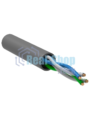 Кабель информационный ITK Generica BC1-C502-111-305-G кат.5 U/UTP не экранированный 2X2X24AWG PVC внутренний 305м серый