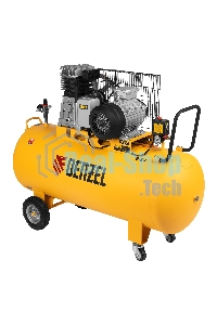 Компрессор воздушный Denzel BCI3000-T/200 рем. привод, 3,0 кВт, 200 литров, 530 л/мин
