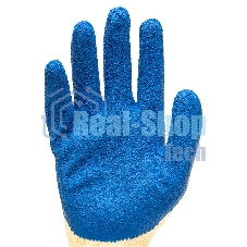 Перчатки трикотажные Сибртех полиэфирные, латексное рельефное покрытие, размер 8