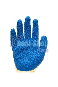 Перчатки трикотажные Сибртех полиэфирные, латексное рельефное покрытие, размер 8