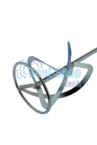 Насадка для миксера Сибртех, для легких растворов,160 х 590 мм, оцинкованная,хвостовик резьба М14