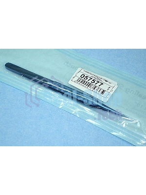 Титановый пинцет TS-11 заострённый синий 140мм