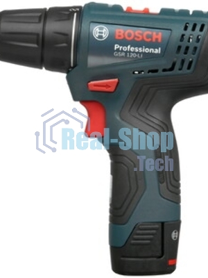 Дрель-шуруповерт Bosch GSR-120, 12 В, 2 Ач, 30 Нм, щеточный