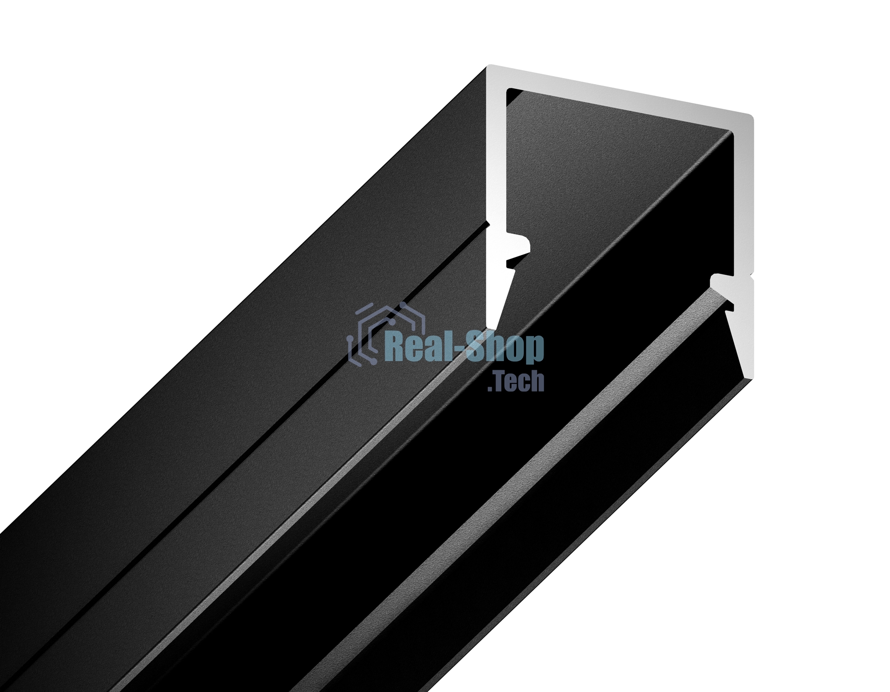 Алюминиевый профиль Ambrella light GP1650BK черный 2000*10*10