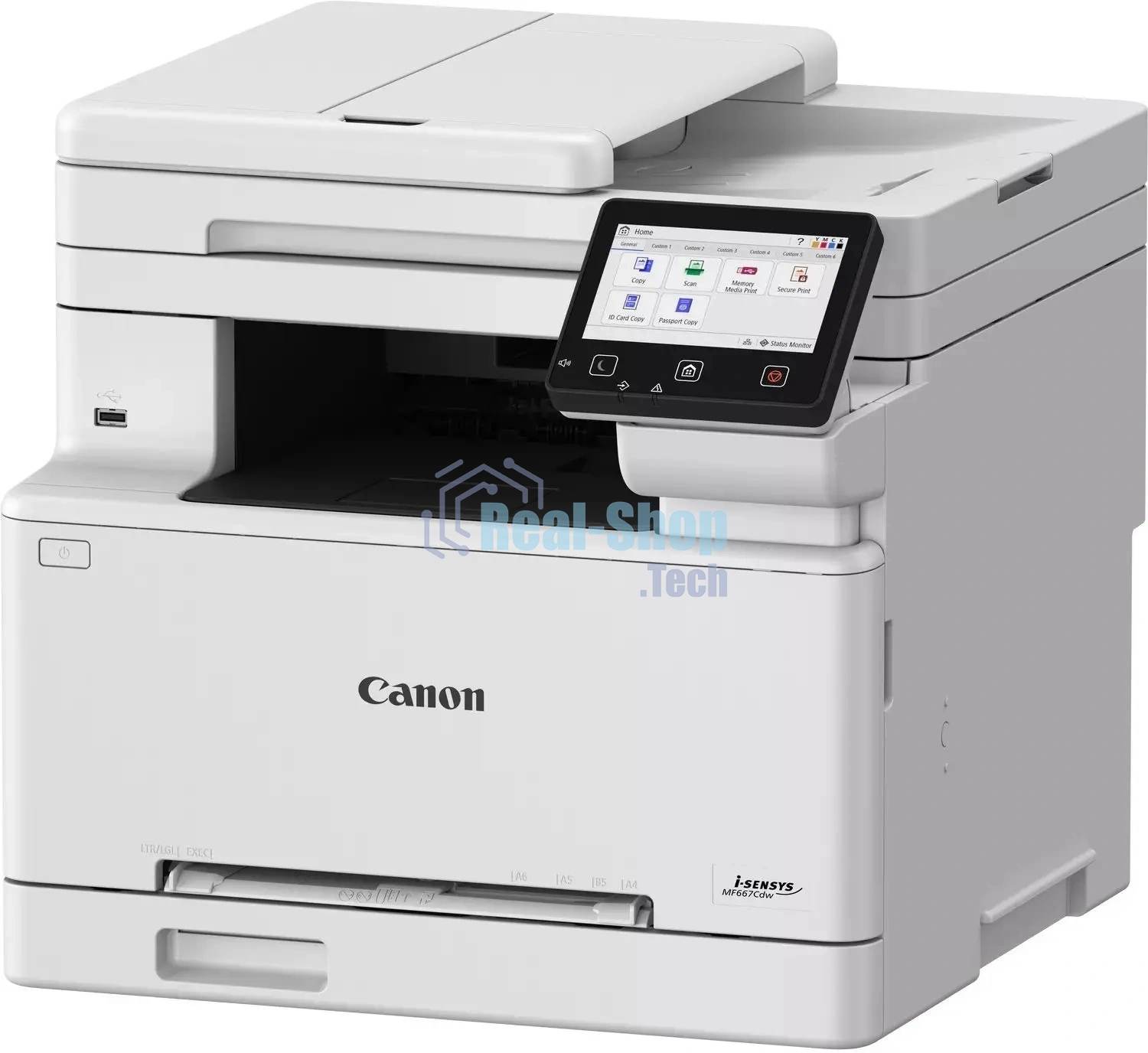 МФУ лазерное Canon i-SENSYS MF667Cdw (6928C001) (A4, 1200dpi, 25ppm, duplex, ADF50m, Ethernet, USB, WiFi , факс)