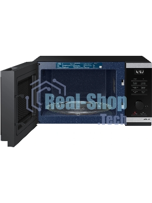 Микроволновая печь Samsung MS23DG4504ATBW нержавеющая сталь/черный, 23 л, 800 Вт, переключатели - сенсор, поворотный механизм