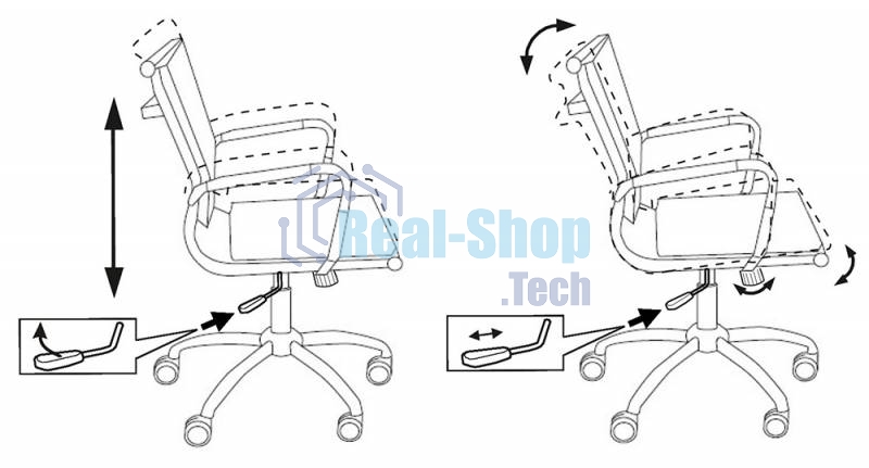 Кресло руководителя Бюрократ CH-993-Low/blue синий, низкая спинка, искусственная кожа, крестовина хромированная